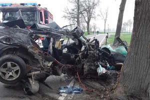 Koszmarny wypadek w Różankach w gminie Susz. Kierowca zmarł w szpitalu