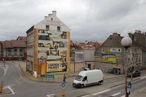 Ten mural ozdobił skrzyżowanie w Ostródzie