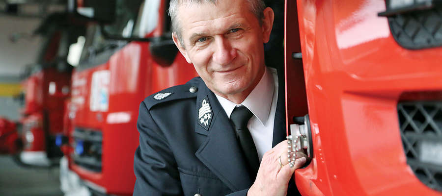 Olsztyn - Grzegorz Matczyński - dyrektor Związku Ochotniczych Straży Pożarnych na Warmii i Mazurach.