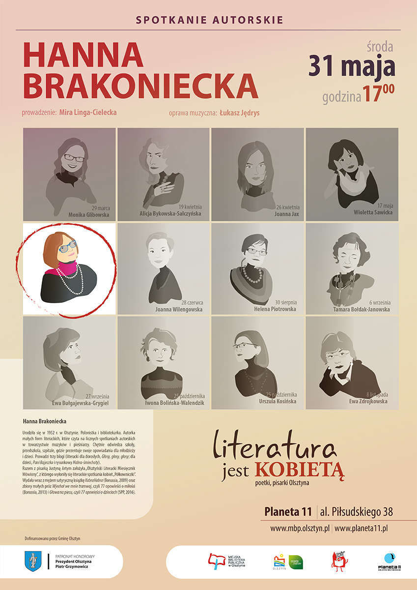 Literatura jest kobietą – spotkanie z Hanną Brakoniecką
 - full image