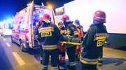 Wypadek na DK7. Kobieta w widocznej ciąży przewieziona do szpitala