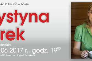 Krystyna Mirek - spotkanie autorskie w MBP w Iławie