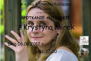 Biblioteka zaprasza na spotkanie autorskie z Krystyną Mirek 