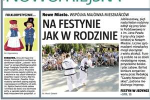 Jutro "świeża" Gazeta Nowomiejska - 24 strony! 