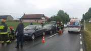 Trzy samochody zderzyły się na drodze przed Bartoszycami. Tego dnia zdarzeń drogowych było więcej