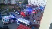 Pożar w bloku na Jarotach w Olsztynie. Ewakuowano mieszkańców