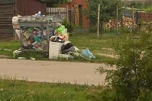 Śmieci nie mieszczą się w koszu i leżą na trawnikach