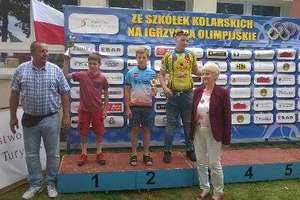 Maciek trzeci w etapowym wyścigu kolarskim w województwie kujawsko-pomorskim