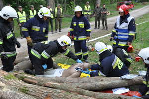 Strażacy ćwiczyli w warmińskich lasach