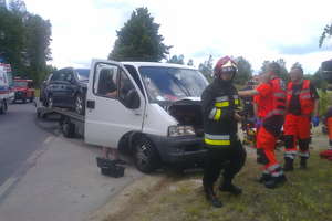 Wypadek drogowy w Budrach