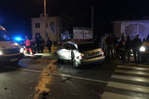 Wypadek na skrzyżowaniu ulicy Grajewskiej i Kolejowej