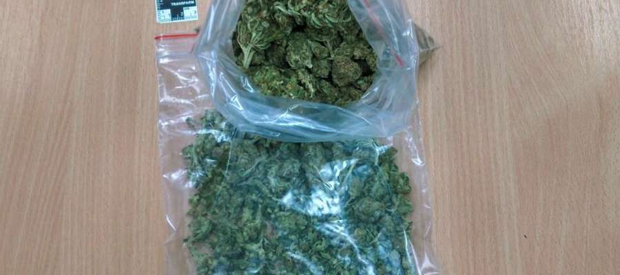 Narkotyki znalezione przez Policję. 