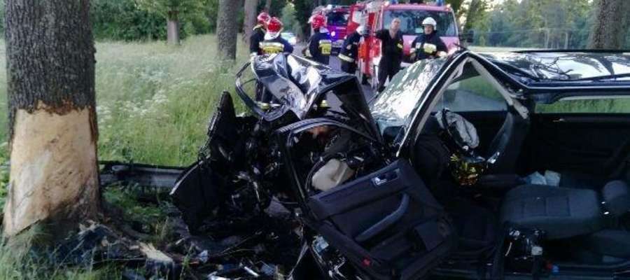 Wypadek w okolicach Nowej Karczmy.