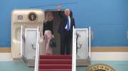 Air Force One w powietrzu. Donald Trump w drodze do Polski