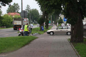 Wypadek na Al. Piłsudskiego, ranna rowerzystka