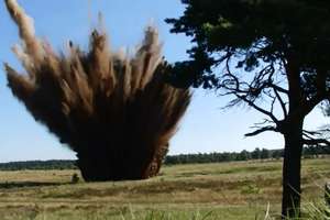 Detonacja potężnej bomby w Orzyszu [ZOBACZ FILM]
