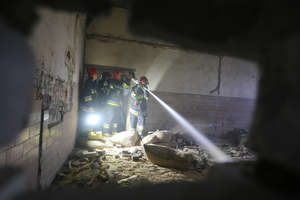 Kolejny pożar w byłych koszarach w Olsztynie
