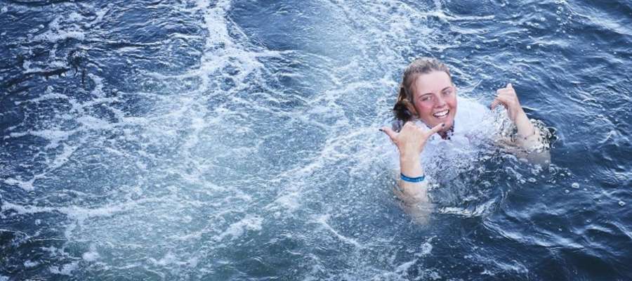 Wiktorię Gołębiowską po zdobyciu mistrzostwa Europy juniorek czekała na ochłodę kąpiel w morzu