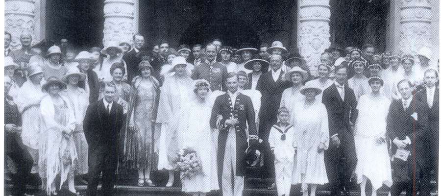 Pałac w Bad Muskau, ślub księcia Alexandra zu Dohna-Schlobiten. Zdjęcie wykonane 29 maja 1926 roku