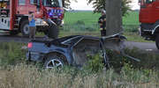 Audi rozpadło się na dwie części. Kierowca zmarł w szpitalu [ZDJĘCIA i FILMY]