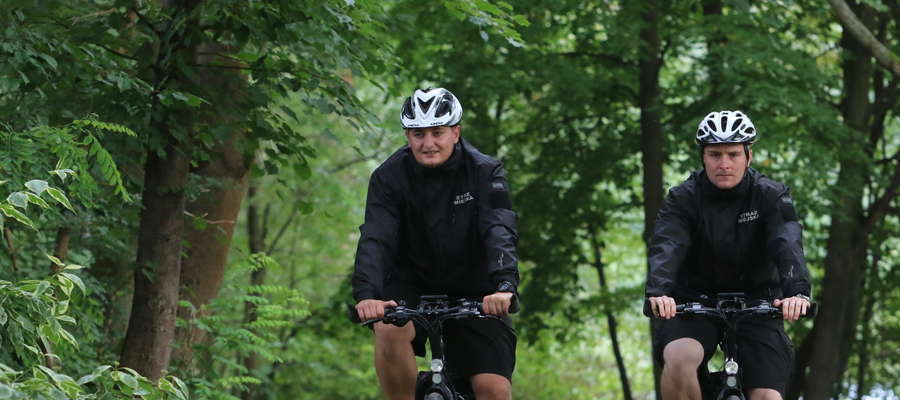 Patrole rowerowe strażników miejskich nie są już w Olsztynie rzadkością.