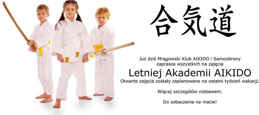 Plakat Letniej Akademii Aikido 