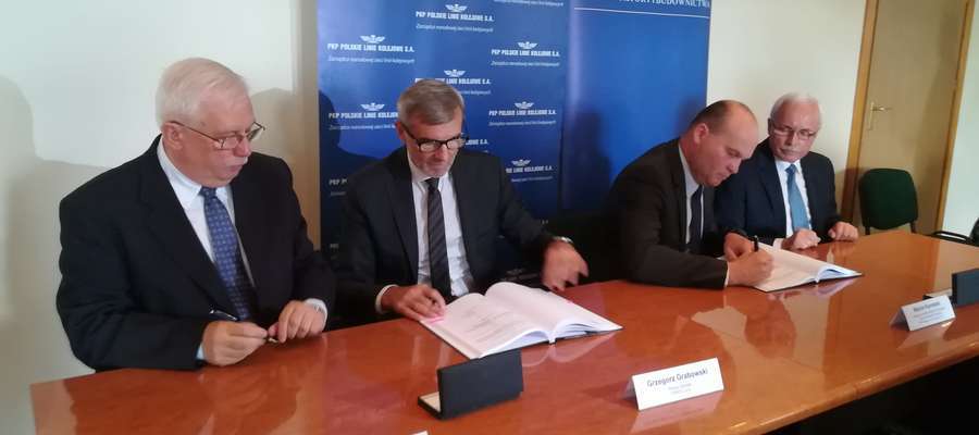 Podpisanie umowy na modernizację linii kolejowej Ełk-Szczytno