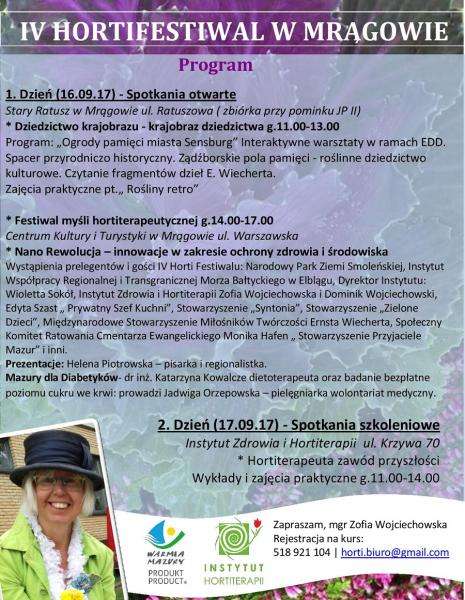 Hortifestiwal w Mrągowie - plakat