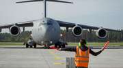 Wojskowy Boeing C-17 wylądował na lotnisku Olsztyn-Mazury