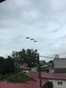 Śmigłowce wojskowe Mi-24 nad Bartoszycami