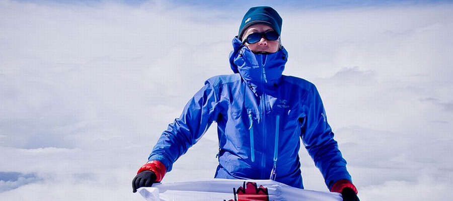 Beata Kuprewicz na Elbrusie.