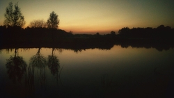 Wieczorny krajobraz w Grudzie.