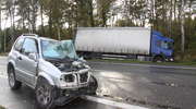 Wypadek drogowy w Strzegowie - 2 osoby ranne 