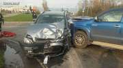 Wypadek w Byszwałdzie. Jedna osoba ranna