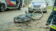 Pijany rowerzysta został potrącony przez samochód 