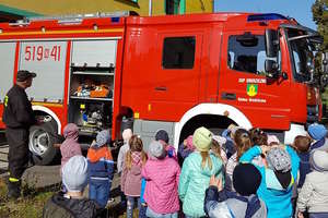Dzieci z Grodziczna wizytowały Ochotniczą Straż Pożarną