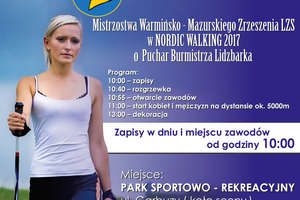 Zapraszamy do Lidzbarka na mistrzostwa w nordic walking