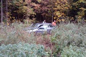 Wypadek na trasie Pieszkowo - Lidzbark Warmiński. Kierowca i pasażer ciężko ranni