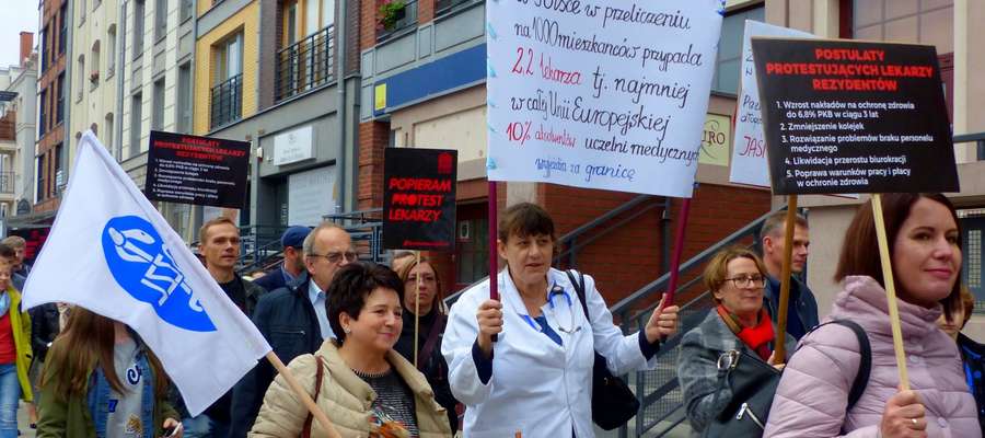 W naszym regionie protestowali już lekarze w Elblągu