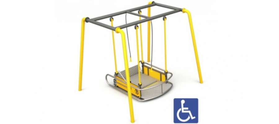 Projekt placu zabaw zakłada m.in. huśtawkę dla dzieci na wózku inwalidzkim