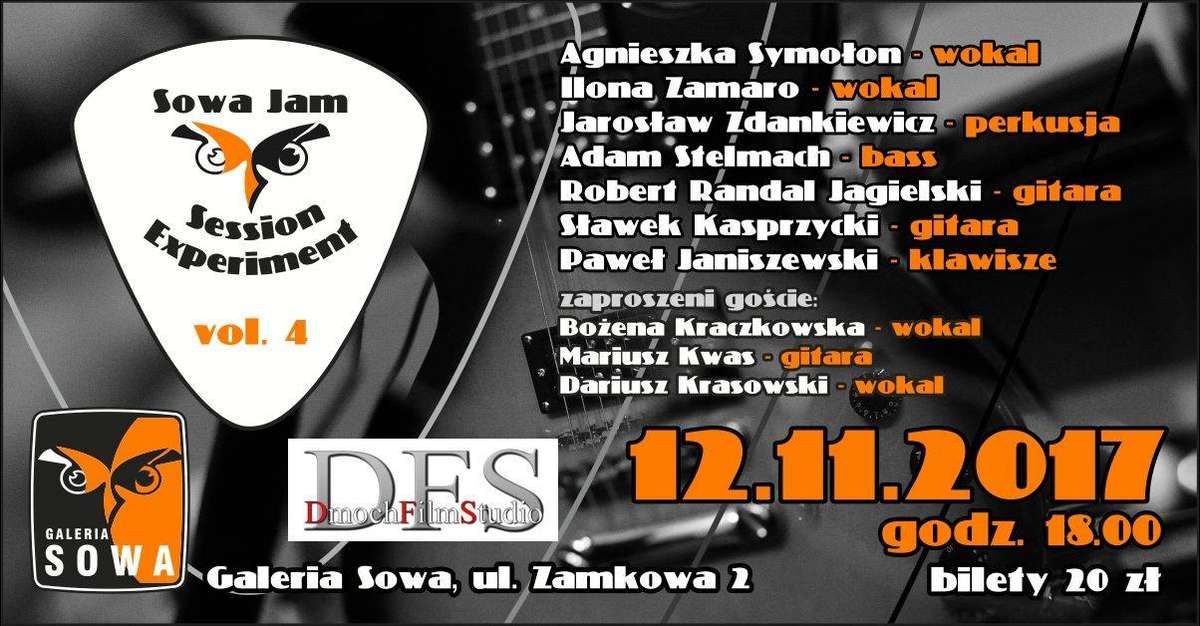 Kolejne jam session w Sowie. Na scenie m.in. Bartas Szymoniak - full image