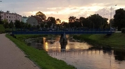 Zdjęcie Tygodnia. Zachód słońca nad Łyną w Bartoszycach
