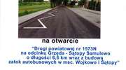 Symboliczne otwarcie drogi powiatowej Grzęda - Sątopy-Samulewo