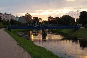 Zdjęcie Tygodnia. Zachód słońca nad Łyną w Bartoszycach