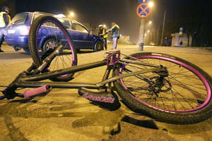 Nastoletni rowerzysta potrącony na przejściu dla pieszych w Olsztynie