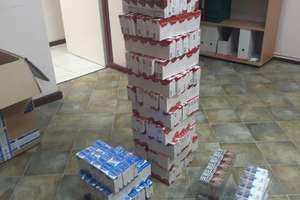 Policjanci przechwycili 820 paczek papierosów