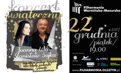 Koncert Świąteczny - Joanna Woś i Stanisław Soyka w Filharmonii Warmińsko-Mazurskiej