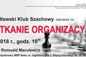 Spotkanie organizacyjne klubu szachistów