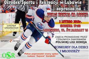 Zapraszamy na pokaz hokeja na lodzie na lubawskim lodowisku!