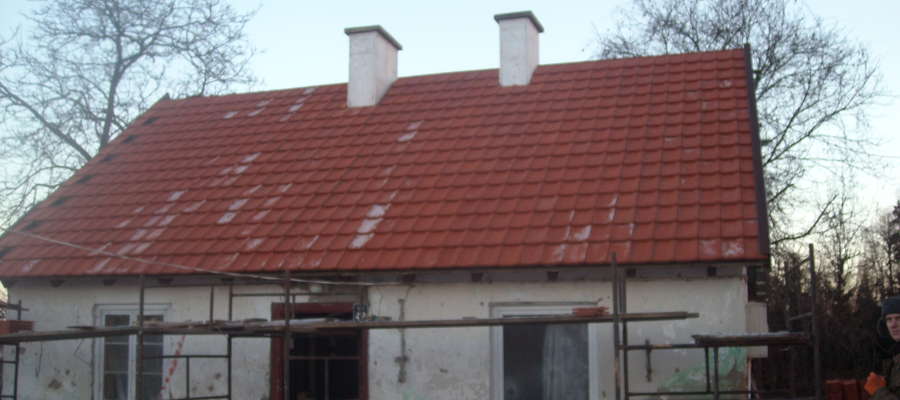 Aktualnie wykonano m.in. remont dachu i kominów